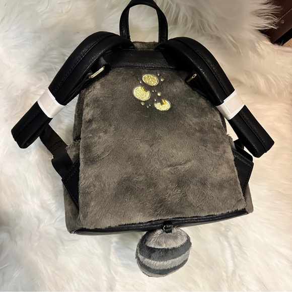 Disney Princess Loungefly Pocahontas Meeko Plush Mini Backpack NWT - Picture 4 of 6